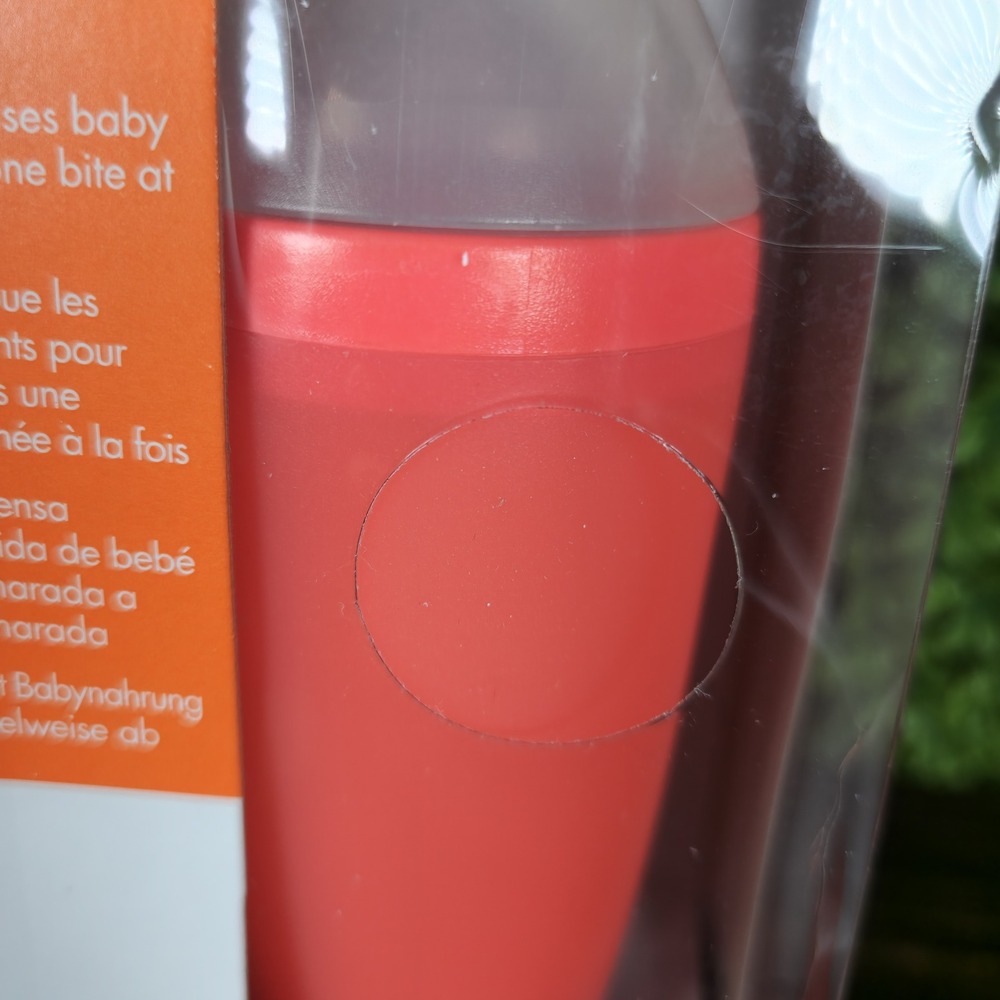 Boon Squirt Silicone Baby Food Dispensing Spoon Orange 3oz 89ml 4m+